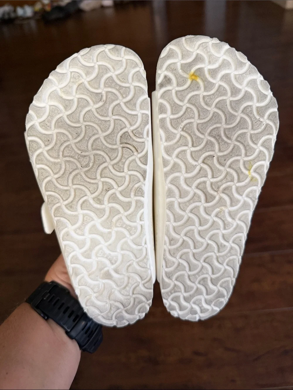 Birkenstock Kids White Two-Strap EVA Sandals